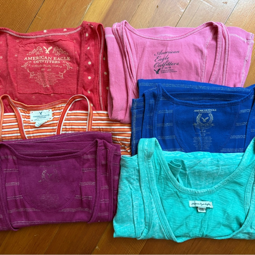 Assorted Lot of Vintaged (Y2K) American Eagle Outfitters Tank Tops